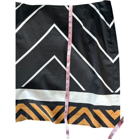EUC PER SE by Carlisle Skirt Gold, Black & White Size 14 - Picture 4 of 5